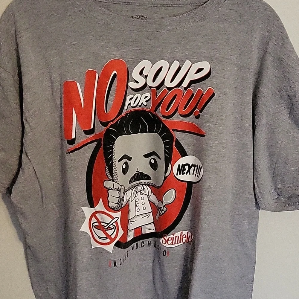Men's "No Soup for You!" Seinfeld T-shirt , Size XL - Picture 1 of 6
